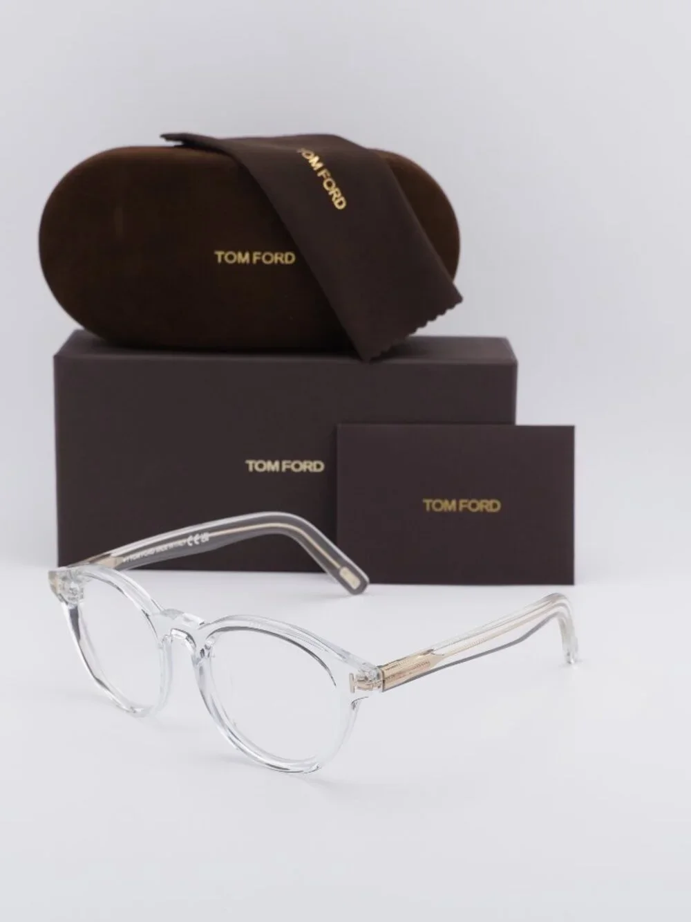 Tom Ford FT5931-DB 026 Square Eyeglasses 49mm - Transparent / Clear
